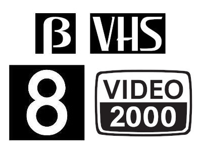 Video: BETA, VHS, Video 2000, Video 8 Video: BETA, VHS, Video 2000, Video 8